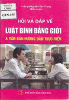 Hỏi và đáp về luật bình đẳng giới và văn bản hướng dẫn thực hiện